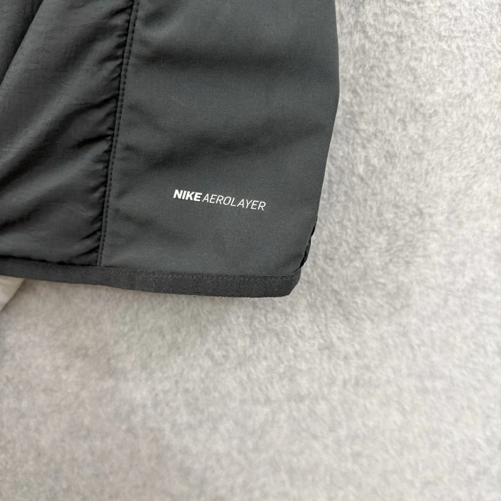 Nike Running Jacket Men's L Black AeroLayer Lightweight BV4874-070 Full Zip